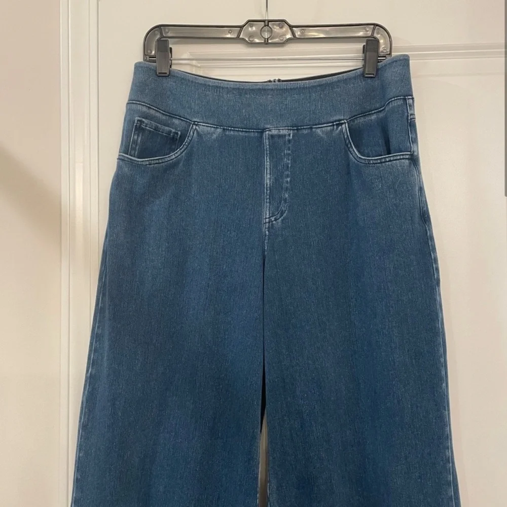 HALARA Blue Flare Wide Leg Jeans 👖 size Large - Picture 2 of 8